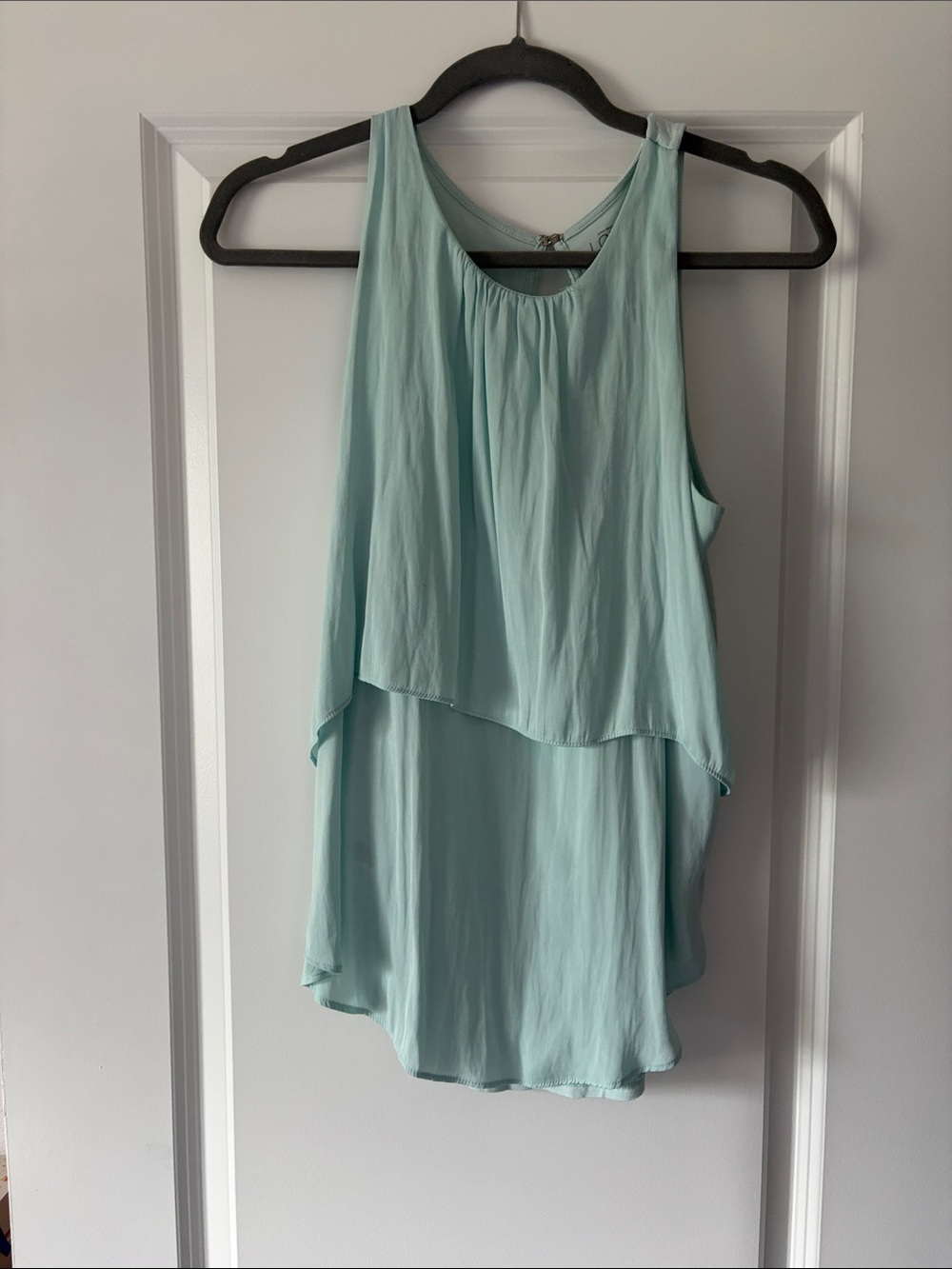 LOFT Mint Green Layered Sleeveless Tank